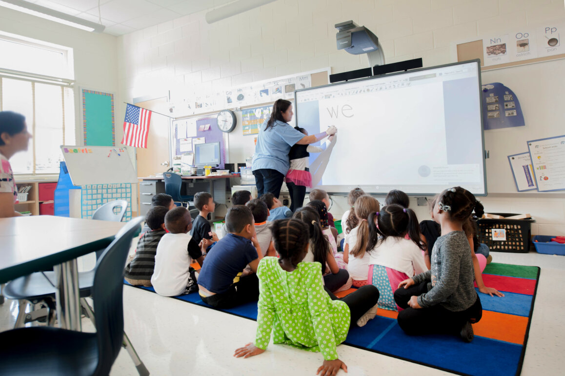 Classroom at Brown Station Elementary School.