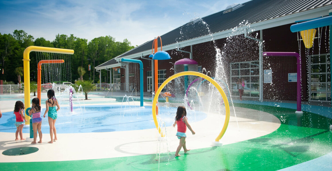 Kids area at Mitchum Family Aquatics Center.