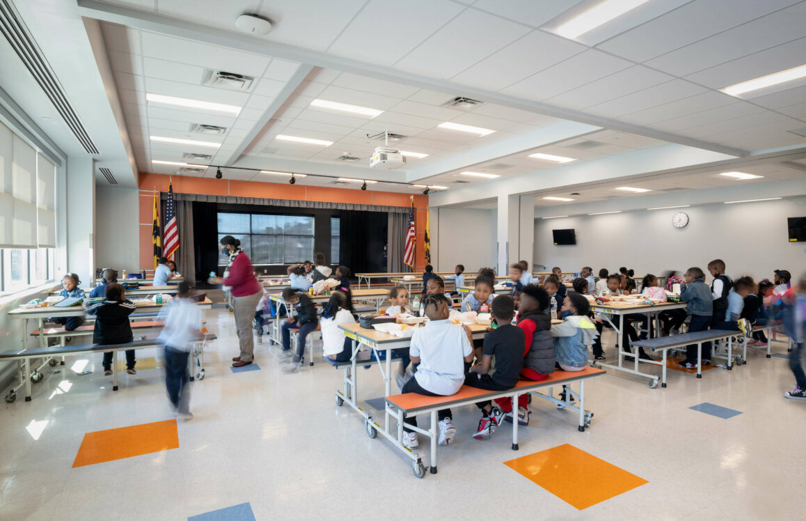 Image in the interior of Robert Coleman Elementary School.