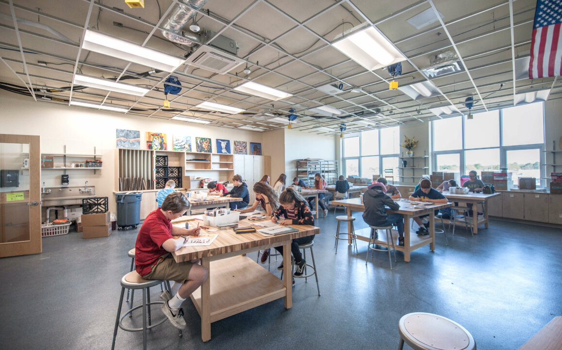 Classroom at Old Donation School.