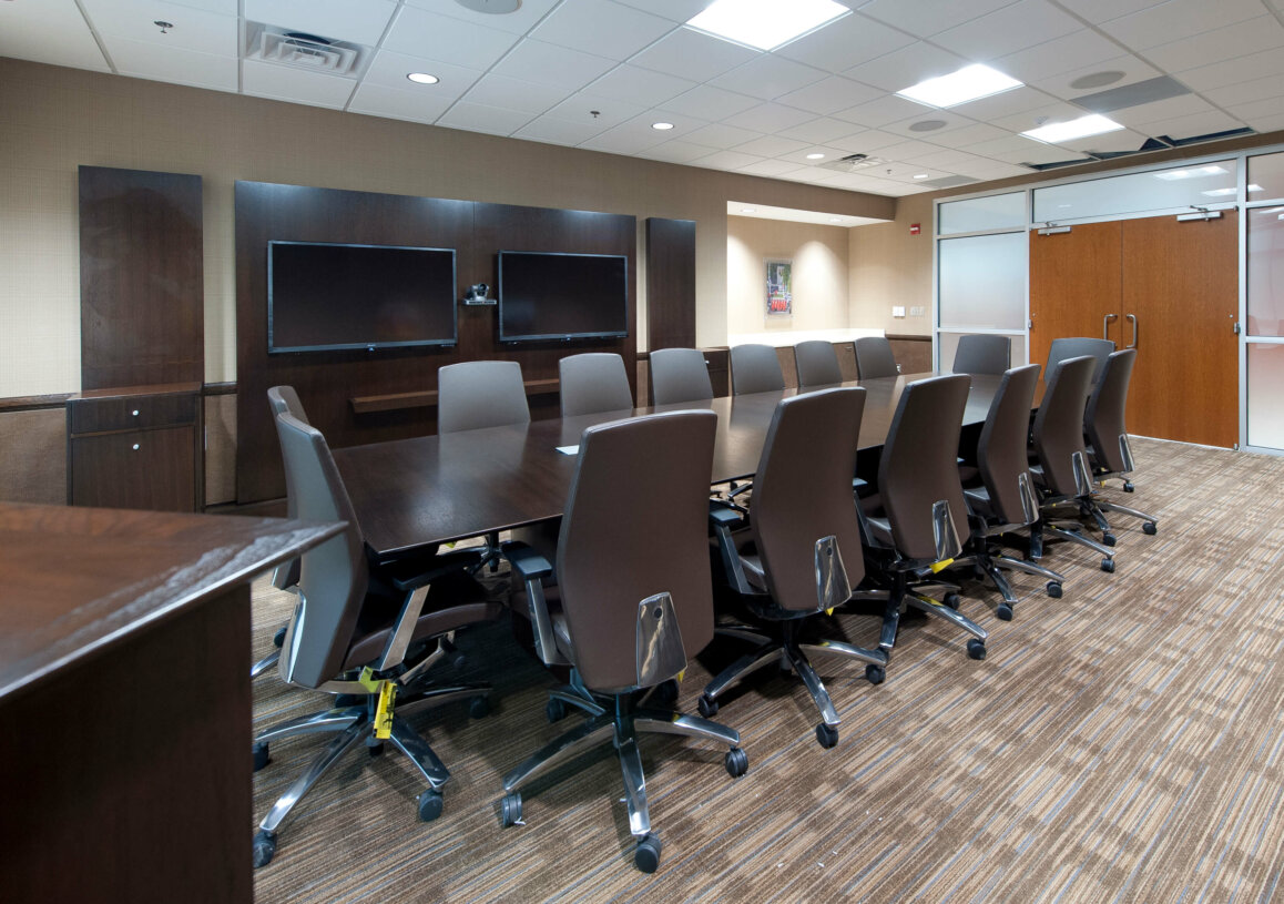 One of the conference rooms at Wounded Warrior Center at Camp Lejuene.