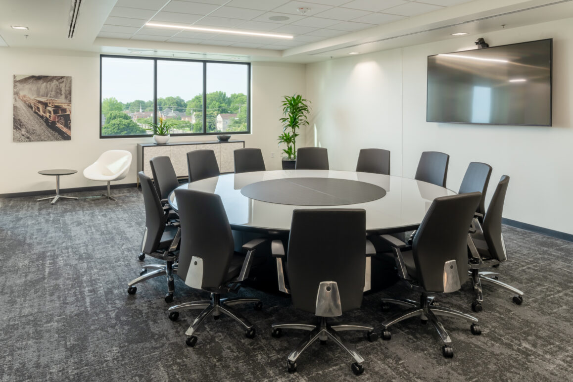 Conference room at Plasser American.