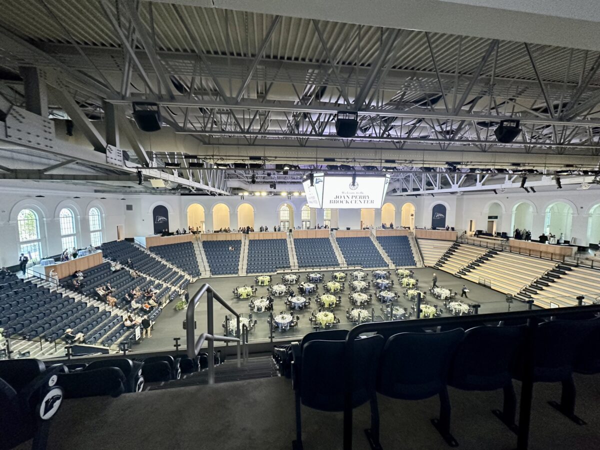 Joan Perry Brock Center set up for Dedication Ceremony