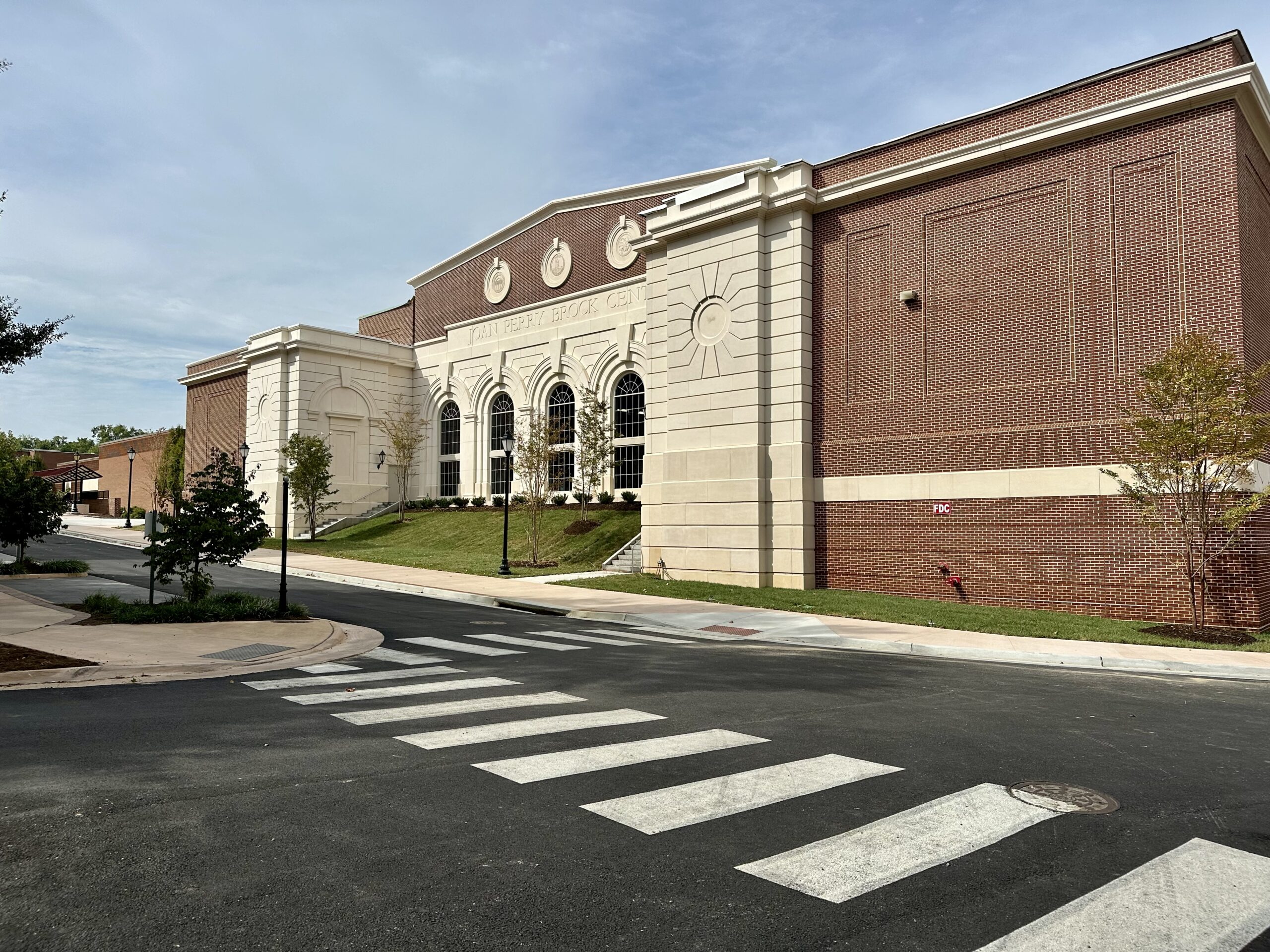 Exterior of the new Joan Perry Brock Center